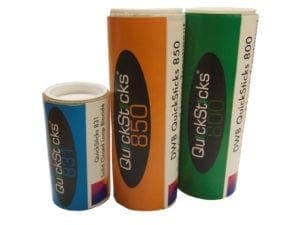 The quicksticks range of solid chemicals